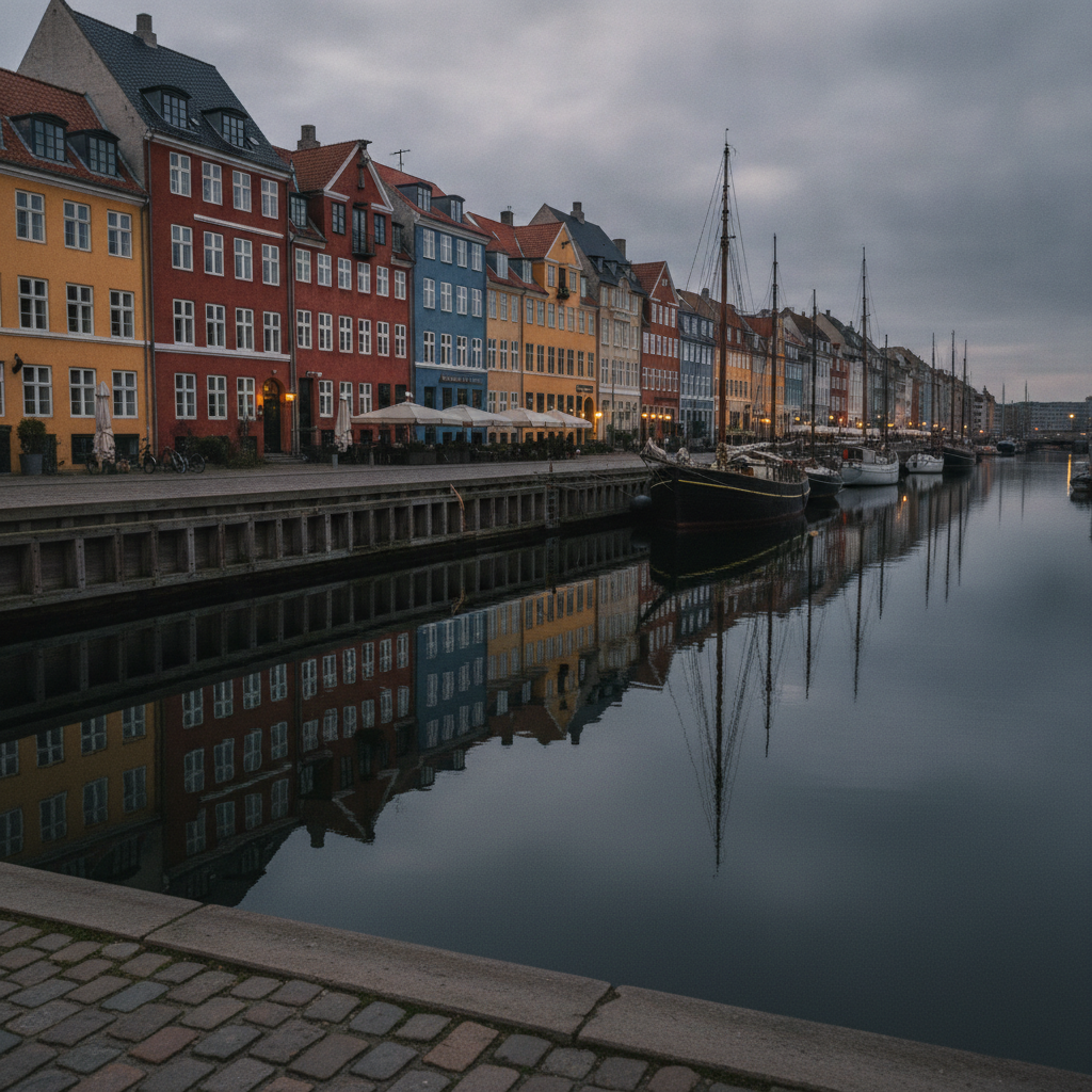 Fisker i waders ved Københavns kyst